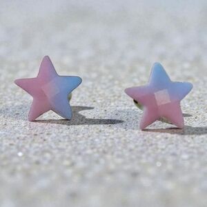 🔴5/$25 🔴Star-Shaped Pink and Blue Earrings